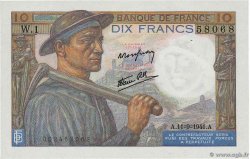 10 Francs MINEUR FRANCIA  1941 F.08.01 AU