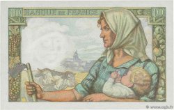 10 Francs MINEUR FRANCIA  1942 F.08.04 FDC