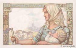 10 Francs MINEUR FRANCE  1942 F.08.06 SPL