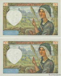 50 Francs JACQUES CŒUR Consécutifs FRANCE  1941 F.19.12 pr.NEUF