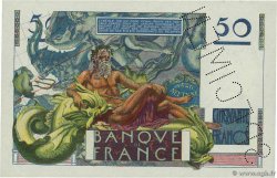 50 Francs LE VERRIER Spécimen FRANCIA  1946 F.20.01Sp AU