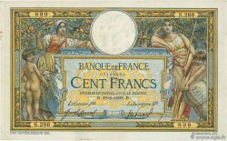 100 Francs LUC OLIVIER MERSON avec LOM FRANCIA  1908 F.22.01 q.SPL