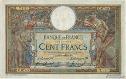 100 Francs LUC OLIVIER MERSON sans LOM FRANCIA  1920 F.23.12 q.MB