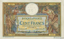 100 Francs LUC OLIVIER MERSON sans LOM FRANCIA  1921 F.23.14 BB