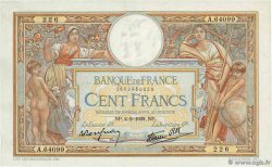 100 Francs LUC OLIVIER MERSON type modifié FRANCIA  1939 F.25.41 q.SPL