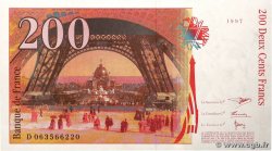 200 Francs EIFFEL FRANCE  1997 F.75.04b pr.SPL