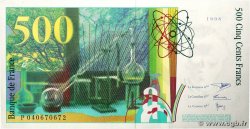 500 Francs PIERRE ET MARIE CURIE FRANCE  1998 F.76.04 SPL