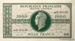 1000 Francs MARIANNE THOMAS DE LA RUE FRANCE  1945 VF.13.01