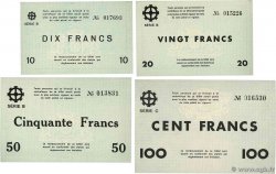 10 à 100 Francs Lot FRANCE regionalismo e varie Mulhouse 1940 BU.50 à 53 q.FDC