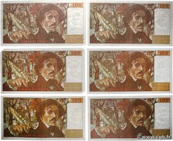 100 Francs DELACROIX modifié Lot FRANCE  1981 F.69.05 TB+