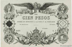 100 Pesos Spécimen MEXIQUE  1866 P.009r SPL
