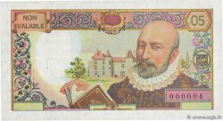 05 Francs MONTAIGNE échantillon Échantillon FRANCIA  1987 EC.1987.01 AU+