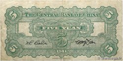5 Yuan CHINE  1941 P.0234a TB+