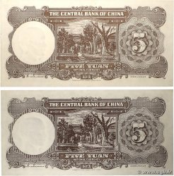 5 Yuan Lot CHINE  1941 P.0236 SUP+