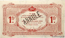1 Franc Annulé FRANCE régionalisme et divers Chartres 1917 JP.045.08 SPL
