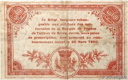 50 Centimes FRANCE régionalisme et divers Corrèze 1915 JP.051.09 TTB