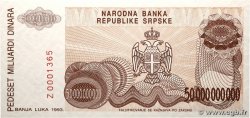 50 Milliards Dinara Remplacement BOSNIE HERZÉGOVINE  1993 P.160ar NEUF