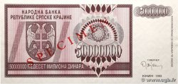 50000000 Dinara Spécimen CROATIE  1993 P.R14s pr.NEUF