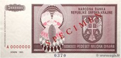50000000 Dinara Spécimen CROATIE  1993 P.R14s pr.NEUF
