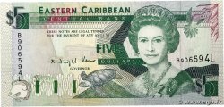 5 Dollars CARAÏBES  1993 P.26l SUP