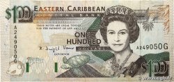 100 Dollars CARAÏBES  1993 P.30g TTB+