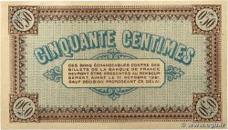 50 Centimes Annulé FRANCE régionalisme et divers Châlon-Sur-Saône, Autun et Louhans 1916 JP.042.09 SPL