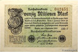 20 Millions Mark ALLEMAGNE  1923 P.108a SPL