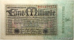 1 Milliard Mark ALLEMAGNE  1923 P.114 TTB