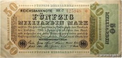50 Milliards Mark ALLEMAGNE  1923 P.119b TB+