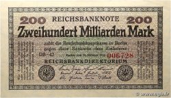 200 Milliarden Mark ALLEMAGNE  1923 P.121a TTB