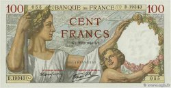 100 Francs SULLY FRANCIA  1941 F.26.47 FDC