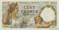 100 Francs SULLY FRANCIA  1941 F.26.48 FDC