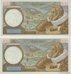100 Francs SULLY Consécutifs FRANCE  1942 F.26.69 UNC