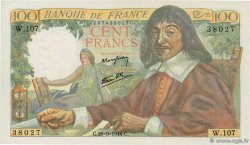 100 Francs DESCARTES FRANCE  1944 F.27.07