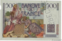 500 Francs CHATEAUBRIAND Spécimen FRANCIA  1945 F.34.01Sp SPL