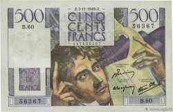 500 Francs CHATEAUBRIAND FRANCIA  1945 F.34.03 AU