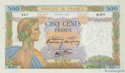 500 Francs LA PAIX FRANCIA  1940 F.32.04 q.AU