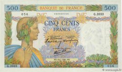 500 Francs LA PAIX FRANCIA  1941 F.32.13 AU