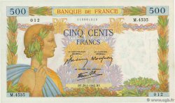 500 Francs LA PAIX FRANCIA  1942 F.32.28 AU