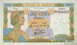 500 Francs LA PAIX FRANCIA  1942 F.32.37 SPL+