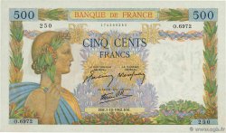 500 Francs LA PAIX FRANCIA  1942 F.32.41 AU