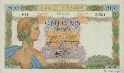 500 Francs LA PAIX FRANCIA  1943 F.32.45 q.SPL