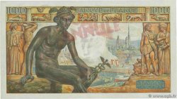 1000 Francs DÉESSE DÉMÉTER Annulé FRANCE  1943 F.40.17 UNC-