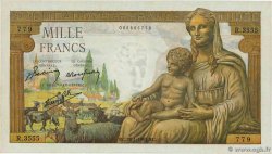 1000 Francs DÉESSE DÉMÉTER FRANCIA  1943 F.40.17 q.FDC