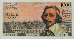 1000 Francs RICHELIEU FRANCIA  1954 F.42.08 AU