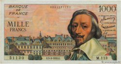 1000 Francs RICHELIEU FRANCIA  1955 F.42.11 q.AU