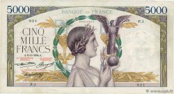 5000 Francs VICTOIRE FRANCIA  1934 F.44.01 q.BB