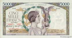 5000 Francs VICTOIRE Impression à plat FRANCIA  1939 F.46.03 q.AU
