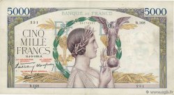 5000 Francs VICTOIRE Impression à plat FRANCE  1939 F.46.05