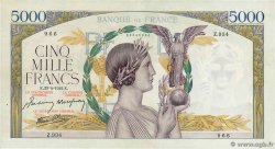 5000 Francs VICTOIRE Impression à plat FRANCIA  1942 F.46.37 SPL+